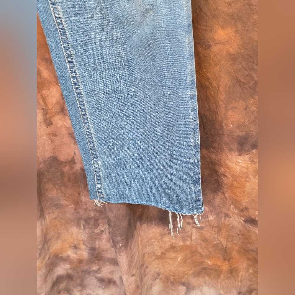 GAP Jeans Vintage Slim Mid Rise Washwell Stretch Light Indigo Blue 32/14R - Picture 5 of 9